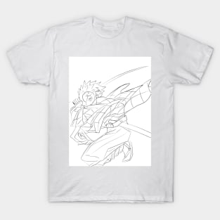 tanjiro in breathing art of kimetsu no yaiba T-Shirt